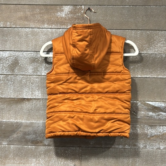 Janie and Jack rust orange fleece lined puffer vest size 5/6 - Picture 2 of 5